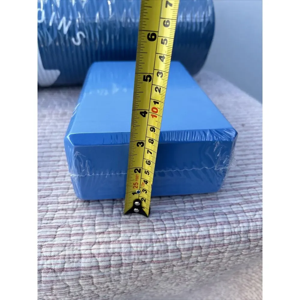 All Purpose 1/2-Inch Extra Thick High Density Anti-Tear Exercise Yoga + 2 Blocks